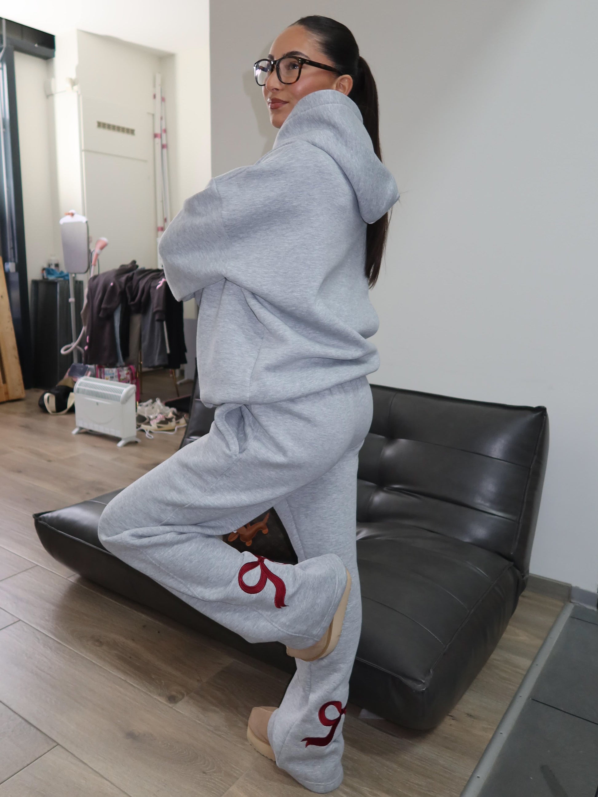 Light Grey Bow Tracksuit