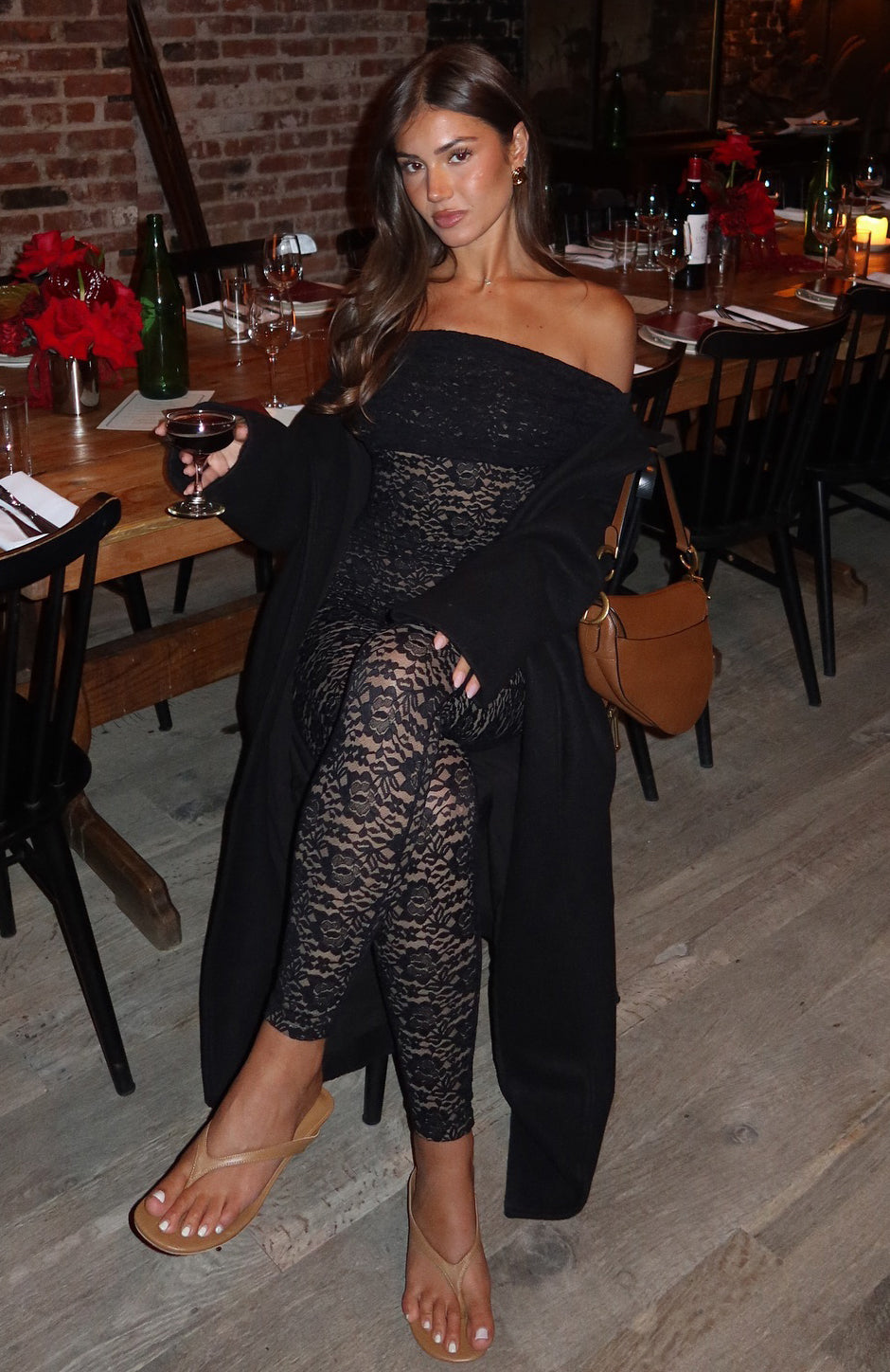 Evening Soiree Long Sleeve Jumpsuit