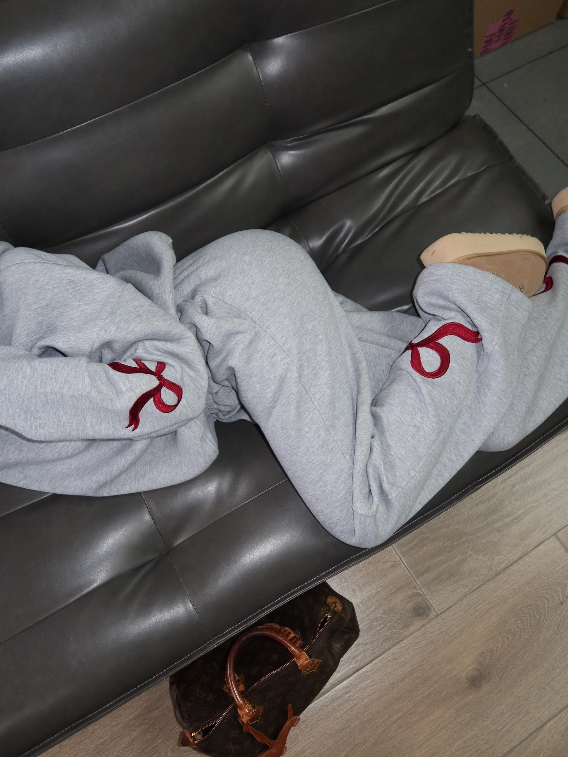 Light Grey Bow Tracksuit